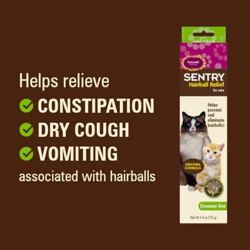 Sentry Pet Care Hairball Relief for Cats, Malt Flavor, 127.5 ml (4.4 oz) | Helps Eliminate and Prevent Hairballs thumbnail 4