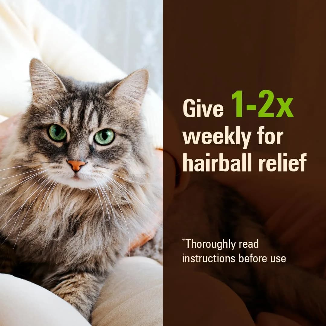Sentry Pet Care Hairball Relief for Cats, Malt Flavor, 127.5 ml (4.4 oz) | Helps Eliminate and Prevent Hairballs - view 2