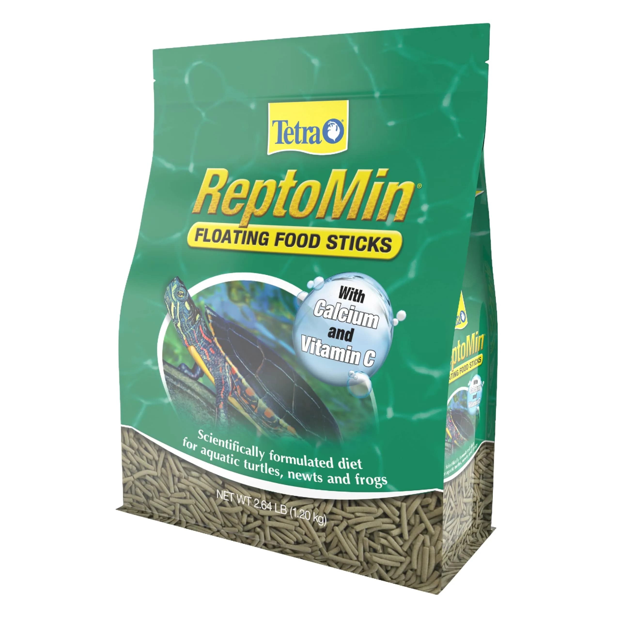 Tetra ReptoMin Floating Food Sticks 300g (10.59 oz) | Daily Diet for Aquatic Turtles, Newts, and Frogs — 2.64 Pound