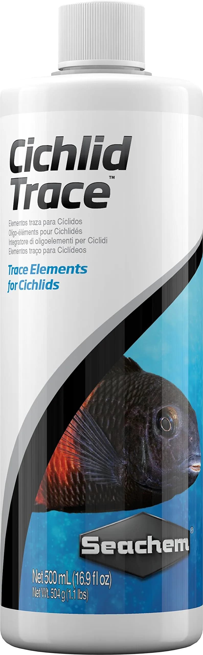Seachem Cichlid Trace Elements 500ml | Restores Fish Trace Nutrients for Healthy Growth — clear