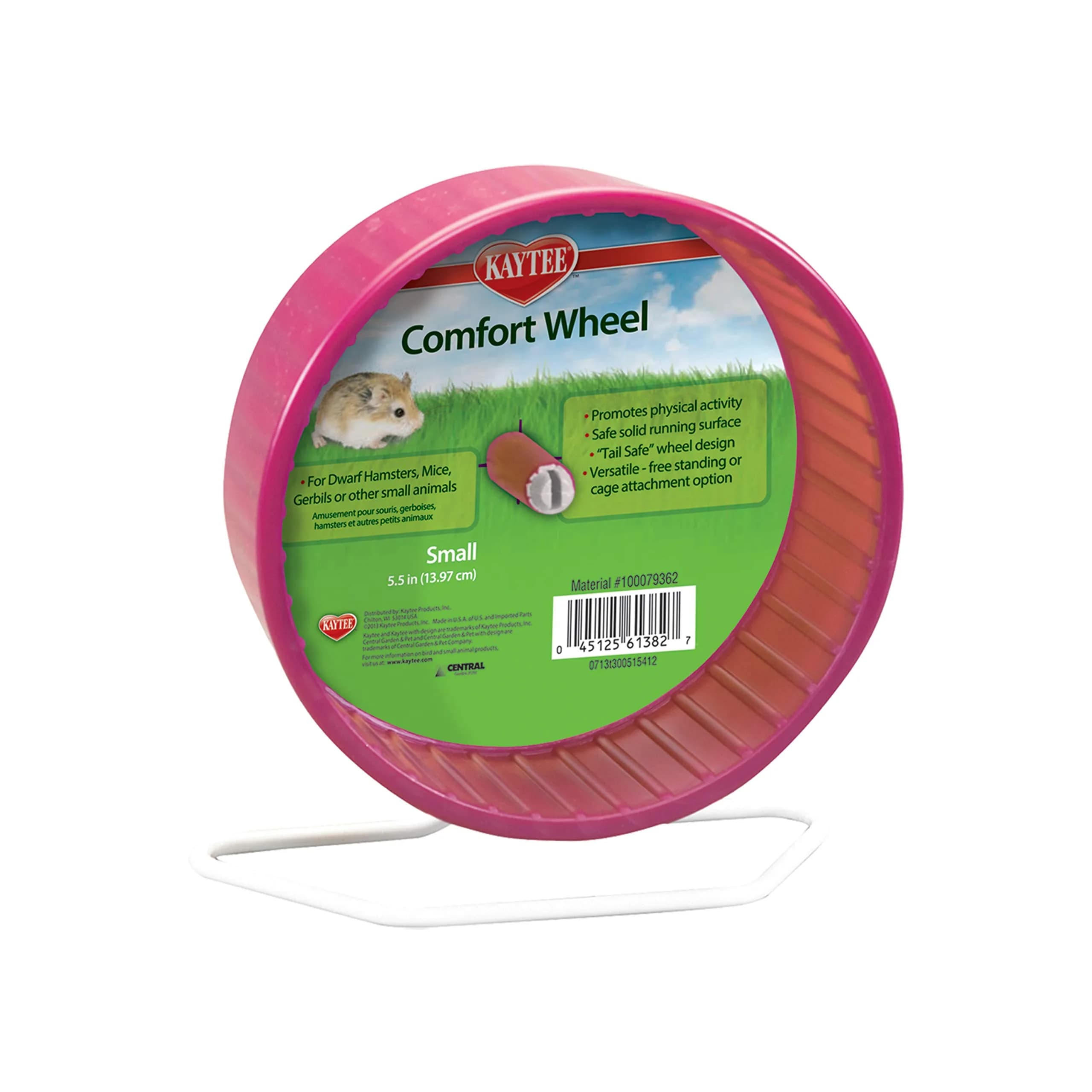Kaytee Comfort Wheel Small 5.5 Inches | Safe Running Surface for Mice & Dwarf Hamsters - main product image