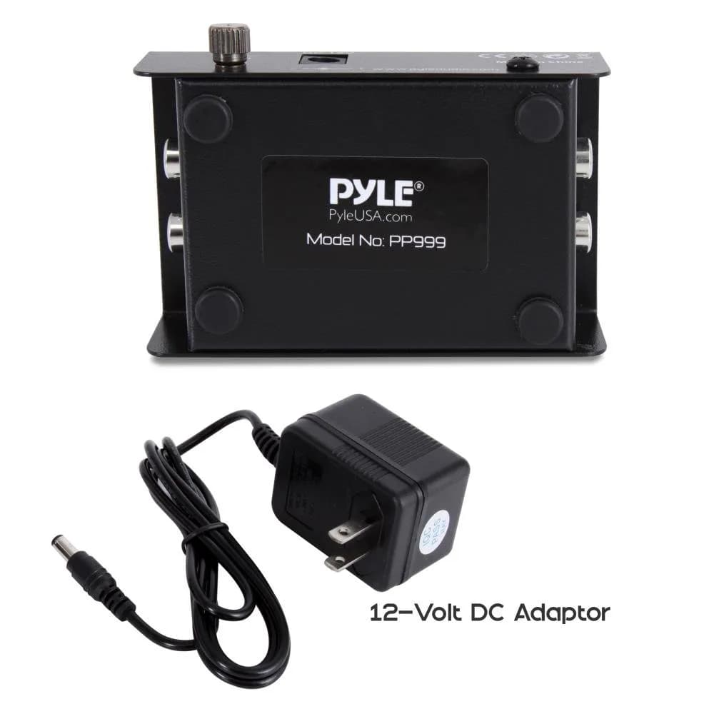 Pyle PP999 Mini Turntable Phono Preamplifier 10.2cm x 5.4cm x 2.6cm (4" x 2.1" x 1") | Converts Phono to Line Level - view 5