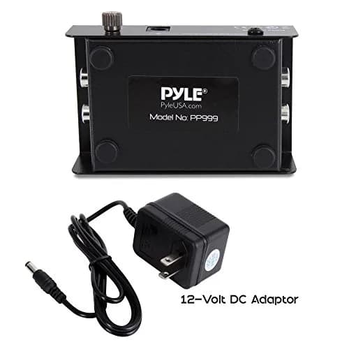 Pyle PP999 Mini Turntable Phono Preamplifier 10.2cm x 5.4cm x 2.6cm (4" x 2.1" x 1") | Converts Phono to Line Level thumbnail 5