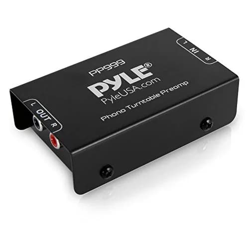Pyle PP999 Mini Turntable Phono Preamplifier 10.2cm x 5.4cm x 2.6cm (4" x 2.1" x 1") | Converts Phono to Line Level thumbnail 1