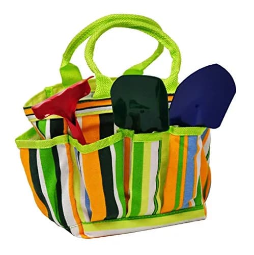 G & F Products Kids Garden Tools Set with Tote | Assorted Small Gardening Tools for Children thumbnail 1