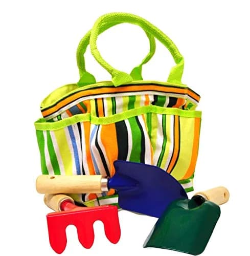 G & F Products Kids Garden Tools Set with Tote | Assorted Small Gardening Tools for Children thumbnail 9