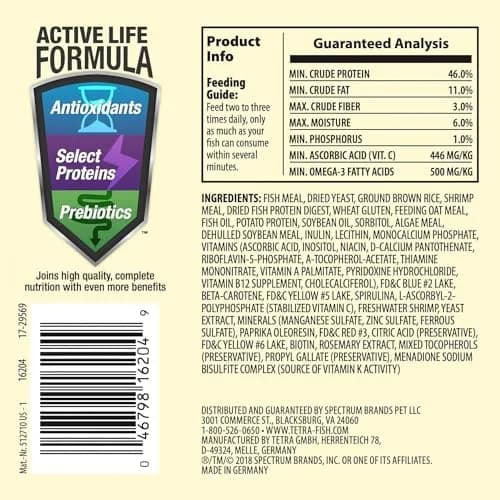 TetraMin Tropical Flakes Fish Food 100g (3.53 oz) | Complete Diet for Top & Mid Feeders thumbnail 2