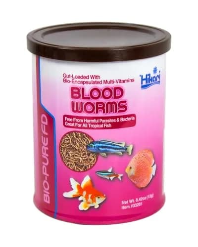 Hikari Bio-Pure Freeze Dried Blood Worms for Pets, 12g (0.42 oz) | All Life Stages Fish Food thumbnail 1