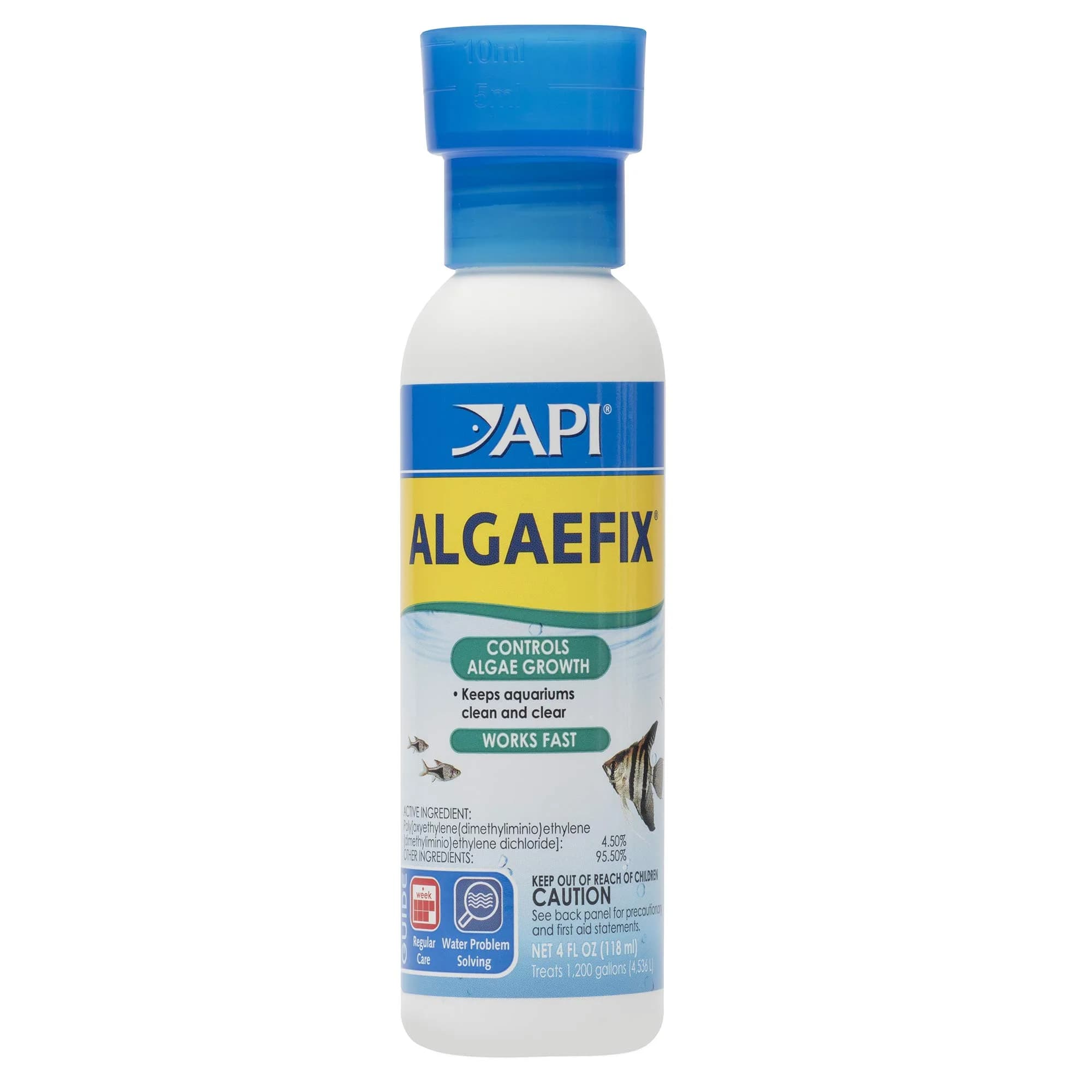 API ALGAEFIX Algae Control 237ml (8 Fl Oz) | Controls Green Water, Hair & String Algae — Blues & Purples