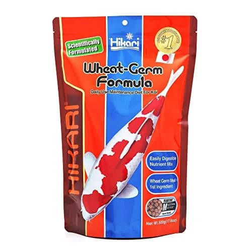 Hikari Wheat Germ Floating Pellets for Koi & Pond Fish, 500g (1.1 lb) | Daily Diet for Cooler Climates thumbnail 1