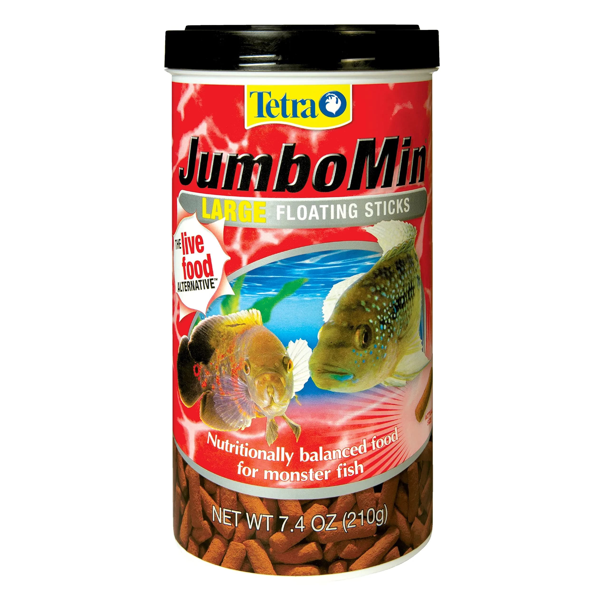 Tetra JumboMin Large Floating Sticks 7.4oz | Supports Carnivorous Fish & Bright Colors — 7.4 Ounce