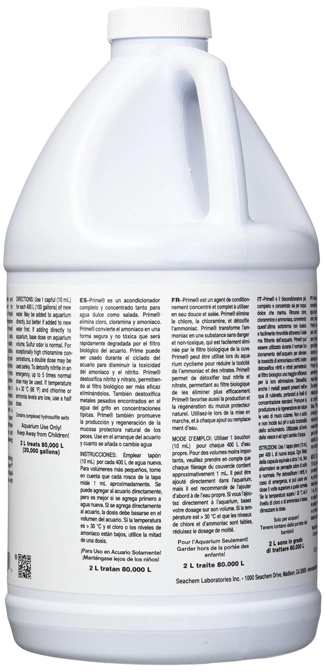Seachem Prime 2000 mL Fresh and Saltwater Conditioner | Removes Chlorine & Chloramine - view 3