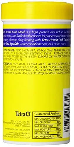 Tetra Hermit Crab Meal Food for Land Crabs 4.94 oz | Complete High-Protein Diet Supports Exoskeleton thumbnail 2