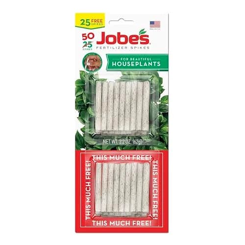 Jobe's Organics Fertilizer Spikes for Indoor Houseplants, 50 Count | 13-4-5 NPK for Blooms & Foliage thumbnail 1