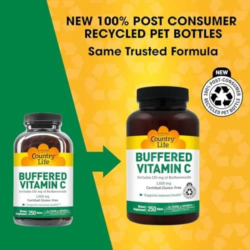 Country Life Buffered Vitamin C 1000 mg | Supports Immunity & Antioxidants (70-120 chars) thumbnail 2