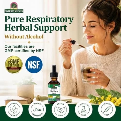 Nature's Answer Mullein Leaf Herbal Supplement 1 fl oz (29.57 ml) | Supports Respiratory Health thumbnail 4