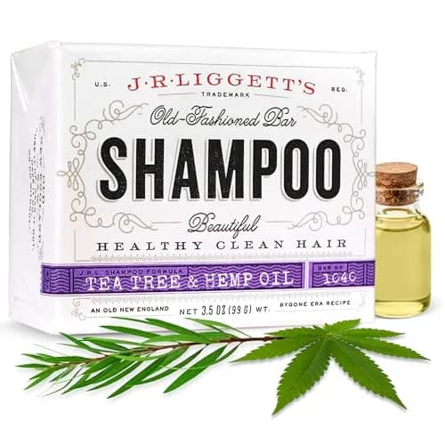 J·R·LIGGETT'S All-Natural Shampoo Bar Tea Tree & Hemp Oil 99g (3.5 oz) | Supports Strong & Healthy Hair thumbnail 1
