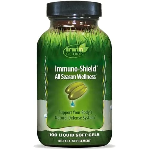 Irwin Naturals Immuno-Shield All Season Wellness 100 Softgels | Year-Round Immune Support with Botanicals & Nutrients thumbnail 1