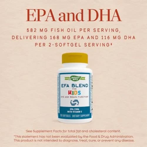 Nature's Way Kids Omega 3 Fish Oil 120 ct | Supports Brain & Eye Function thumbnail 3