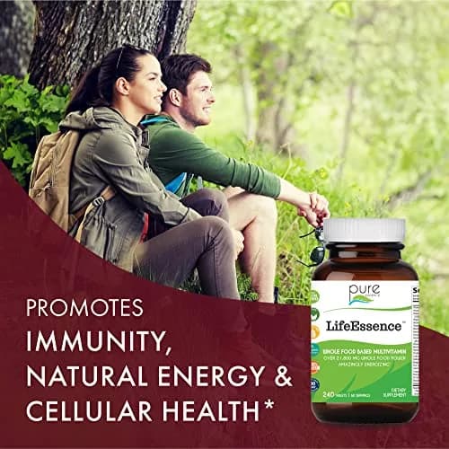 PURE ESSENCE LABS LifeEssence Multivitamin for Women and Men - 120 Tablets | Complete Cellular Support thumbnail 3