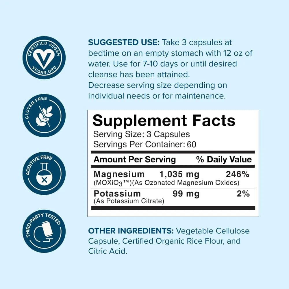 nbpure MagO7 Natural Colon Cleanse & Detox 180 Capsules | Oxygenating Digestive System Cleanse - view 6
