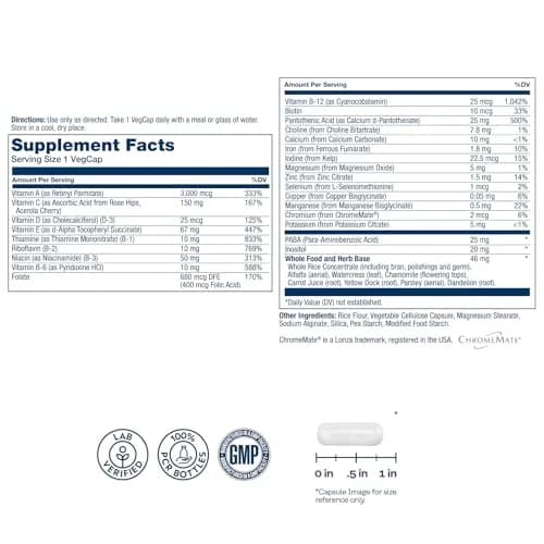 SOLARAY Once Daily High Energy Multivitamin 30 VegCaps | Supports Cellular Energy & Immunity thumbnail 2