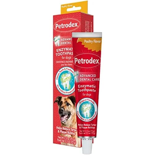 Petrodex Enzymatic Dog Toothpaste Poultry Flavor 75ml (2.5oz) | Controls Plaque & Fights Bad Breath thumbnail 1