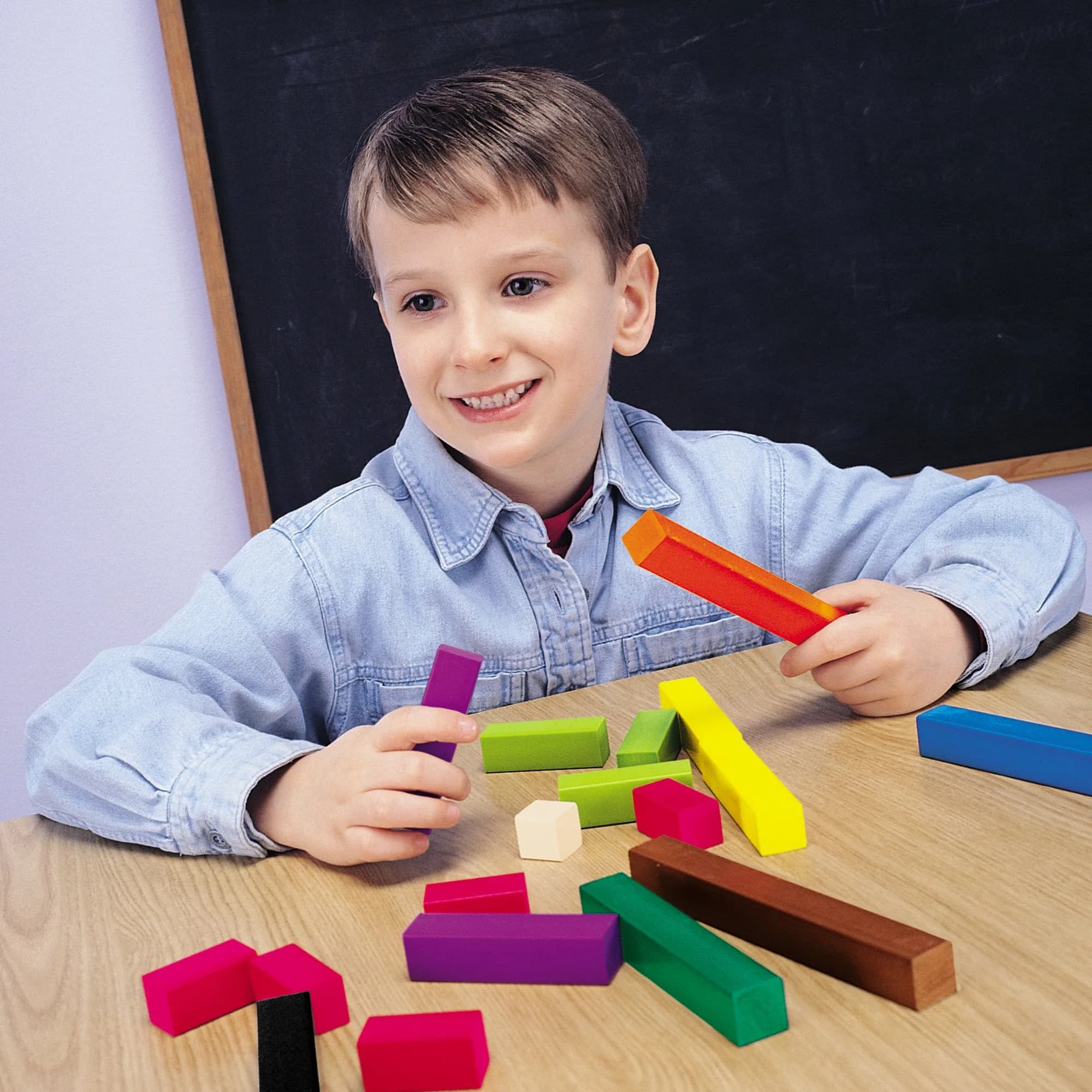 Learning Resources Fraction Tower Equivalency Cubes Set of 51 | Educational Math Manipulatives for Kids Ages 6+ - view 3