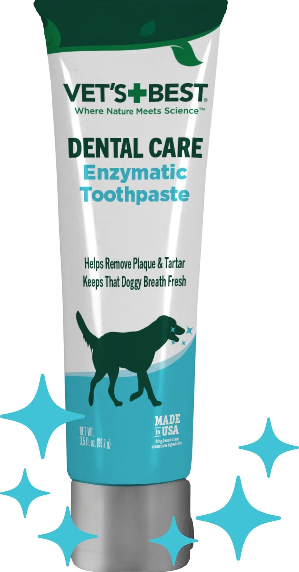 Vet's Best Enzymatic Dog Toothpaste Gel 103ml (3.5 oz) | Vet Formulated for Dogs