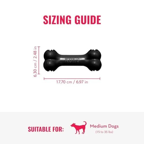 KONG Extreme Goodie Bone | Durable Natural Rubber Chew Toy for Medium Dogs thumbnail 4