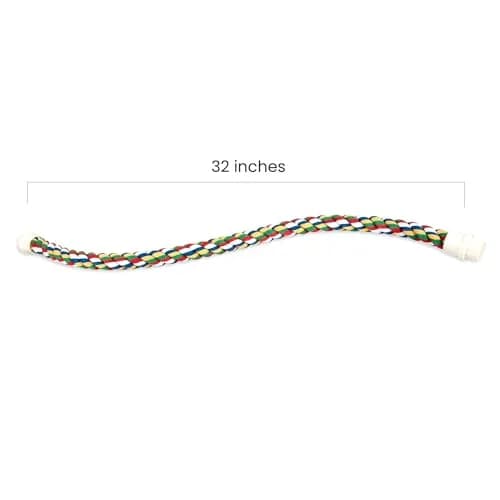JW Pet Comfy Perch for Birds Flexible Multi-color Rope, Medium - 32" Length | Stimulates & Supports Bird Feet thumbnail 3
