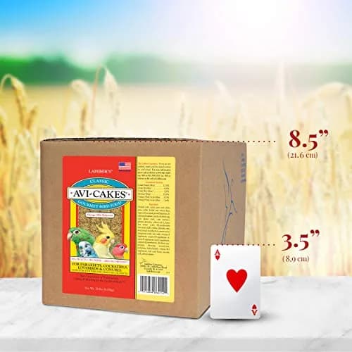 LAFEBER'S Classic Avi-Cakes for Cockatiels & Parakeets 9.07 kg (20 lb) | Nutritionally Complete Foraging Food thumbnail 5