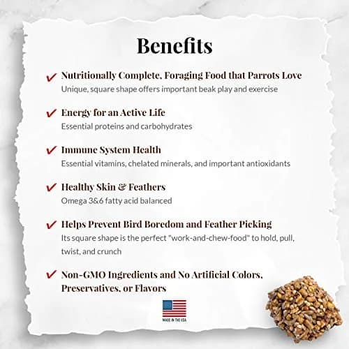 LAFEBER'S Classic Avi-Cakes for Cockatiels & Parakeets 9.07 kg (20 lb) | Nutritionally Complete Foraging Food thumbnail 3