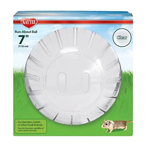 Kaytee 7" Clear Run-About Exercise Ball for Hamster & Gerbil Pets | Safe, Durable Polycarbonate, 7-Inch Diameter, Clear thumbnail 6