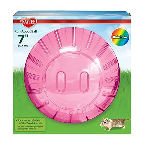 Kaytee 7" Assorted Color Run-About Exercise Ball for Hamster & Gerbil Pets | Encourages Healthy Exercise — Assorted