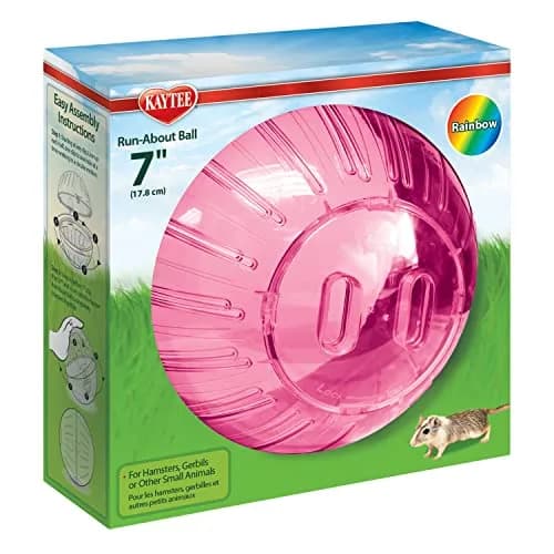 Kaytee 7" Assorted Color Run-About Exercise Ball for Hamster & Gerbil Pets | Encourages Healthy Exercise thumbnail 4