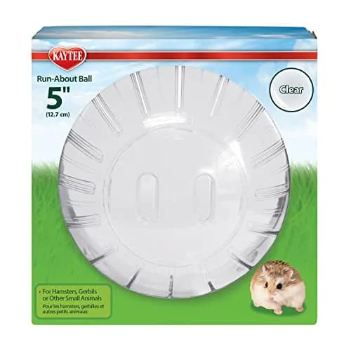 Kaytee 5" Clear Hamster & Gerbil Exercise Ball | Safe, Interactive Play for Small Animals thumbnail 2