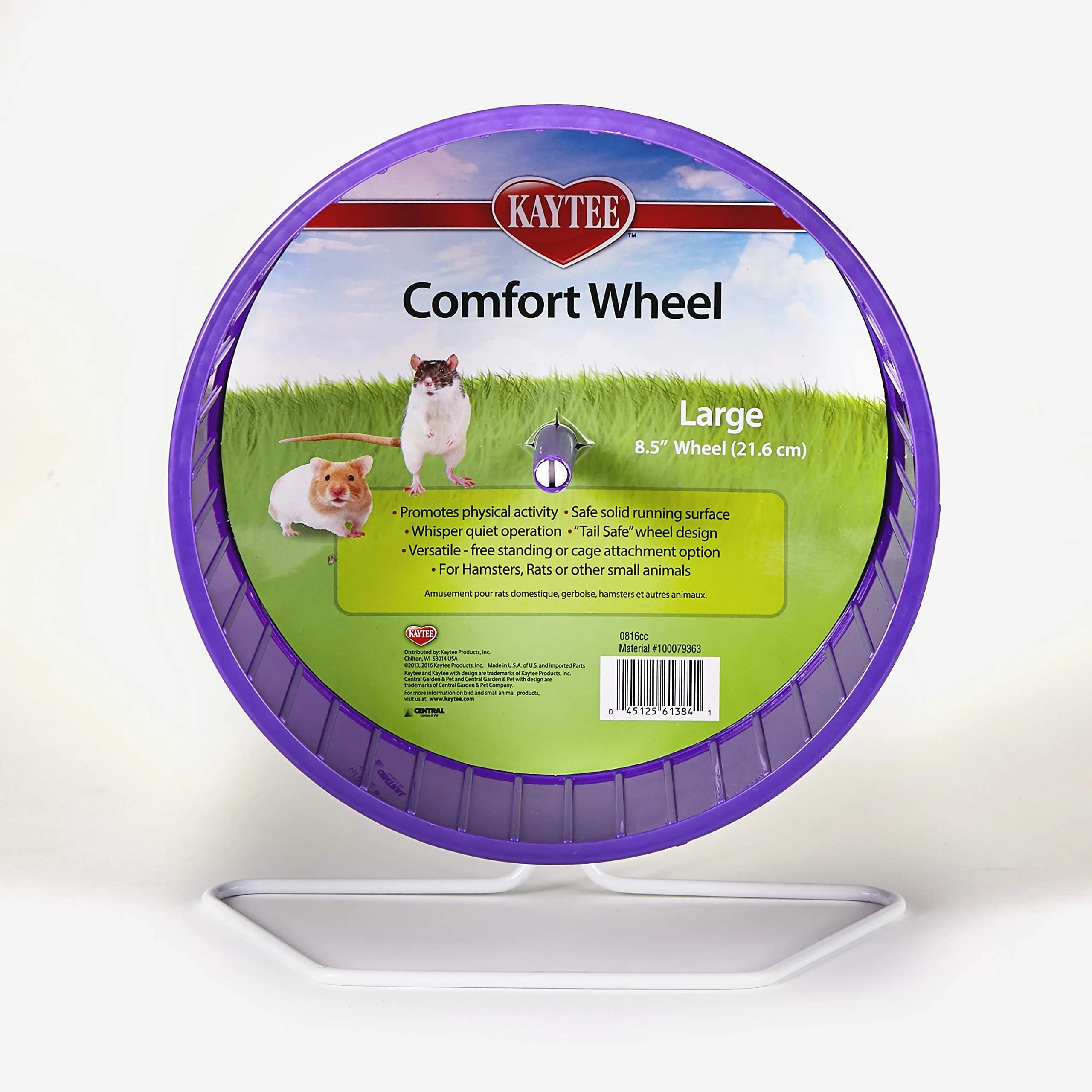 Kaytee Comfort Wheel Large 8.5 Inches | Quiet Exercise for Small Animals - view 5