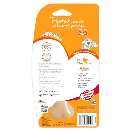 Nylabone Power Chew Original Bone Dog Chew Toy, Medium, 47g (1.66 oz) | Durable Nylon for Aggressive Chewers thumbnail 8