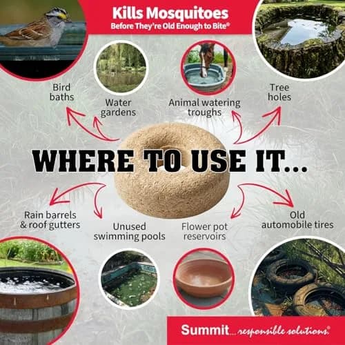 Summit Pond Mosquito Dunks 2 Pack | Natural Larvicide for Standing Water thumbnail 6
