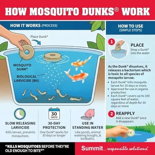 Summit Pond Mosquito Dunks 2 Pack | Natural Larvicide for Standing Water thumbnail 7
