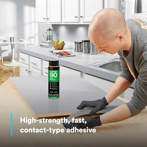3M Hi-Strength 90 Spray Adhesive 17.6 oz (499 g) | Permanent Clear Glue for Industrial Use thumbnail 5