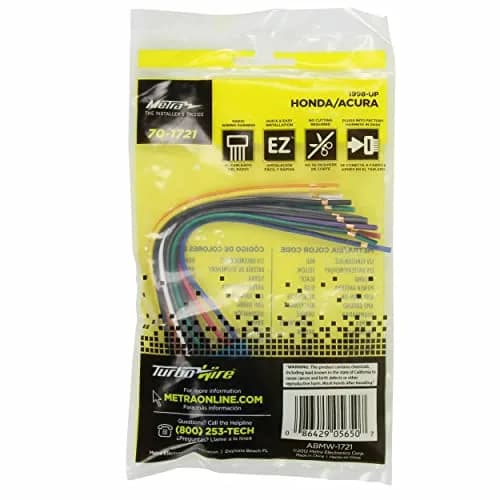 Metra 70-1721 Wiring Harness for Select 1998-2013 Acura/Suzuki/Honda Vehicles | Easy Radio Installation thumbnail 3