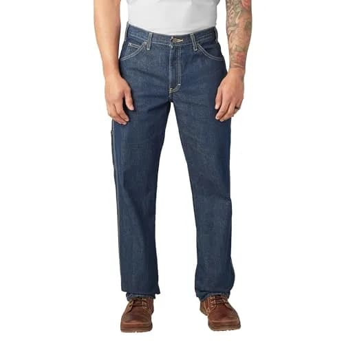 Dickies Relaxed Fit Carpenter Jeans 46W x 30L | Heavyweight Denim for Work & Casual (120 chars) thumbnail 1