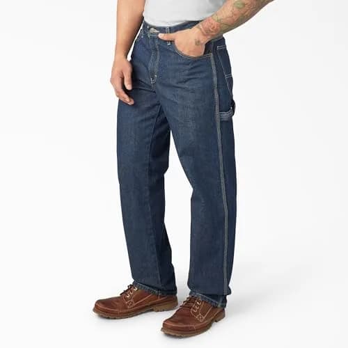 Dickies Relaxed Fit Carpenter Jeans 46W x 30L | Heavyweight Denim for Work & Casual (120 chars) thumbnail 3