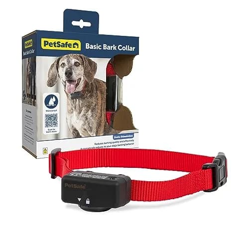 PetSafe Basic Bark Control Collar Adjustable | Safe, Waterproof, 6 Correction Levels (70-120 chars) thumbnail 1