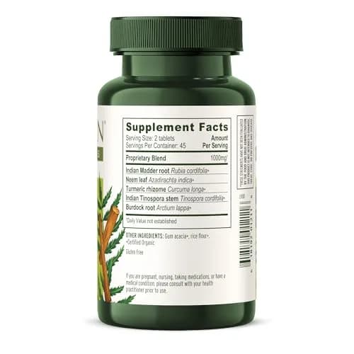 Banyan Botanicals Organic Blood Cleanse Tablets | Natural Liver & Skin Detox Support thumbnail 9