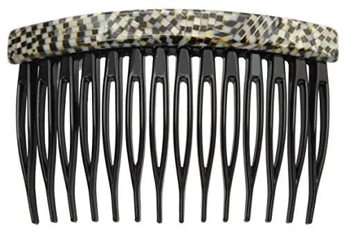 France Luxe Basic Side Comb, Opera Silver, 4.9cm x 7.3cm | Handcrafted in France Styling Solution thumbnail 2