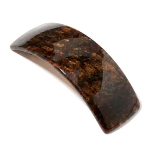 France Luxe Large Brown Hair Barrette 3.75" | Thick Hair, French Craftsmanship thumbnail 1
