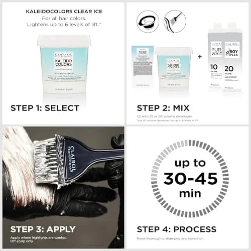 Clairol Professional Kaleidocolors Neutral Tub 8 oz | Lightening & Toning in 10 Min thumbnail 3